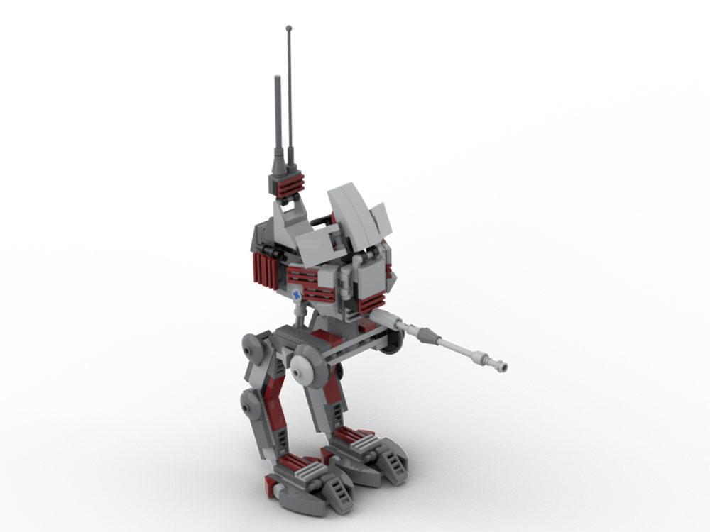 Lego Clone scout Walker grey and dark red