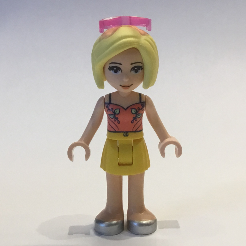 Lego Roxy - Coral Top, Yellow Skirt, Sunglasses