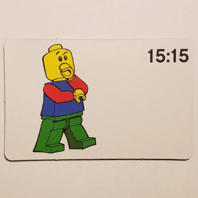 Lego Activity Card, Time-Teaching 24-Hour Clock 15:15