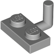 Lego Plate Special 1 x 2 with Bar Up [Horizontal Arm 6mm] / Light Bluish Gray