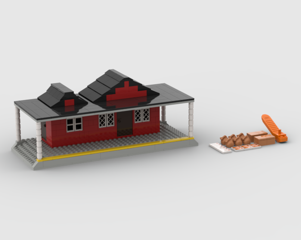 Lego (Time Capsule) Platform with ticket booth and post office.