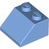 Lego Brick Sloped 45° 2 x 2 / Medium Blue