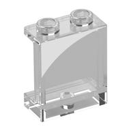 Lego Panel 1 x 2 x 2 [Side Supports / Hollow Studs] with White Corner Left Print