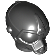 Lego Minifig Head Special, Protocol Droid [Plain] / Black