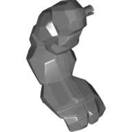 Lego Arm Rock Monster Large, Right / Dark Bluish Gray