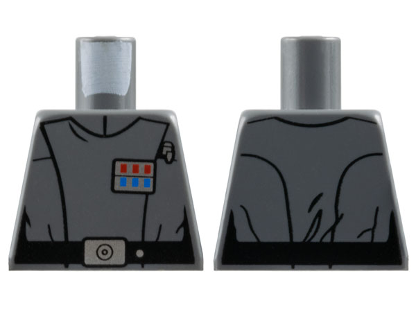 Lego Torso SW Imperial Officer 5 (Captain) Pattern / Dark Bluish Gray