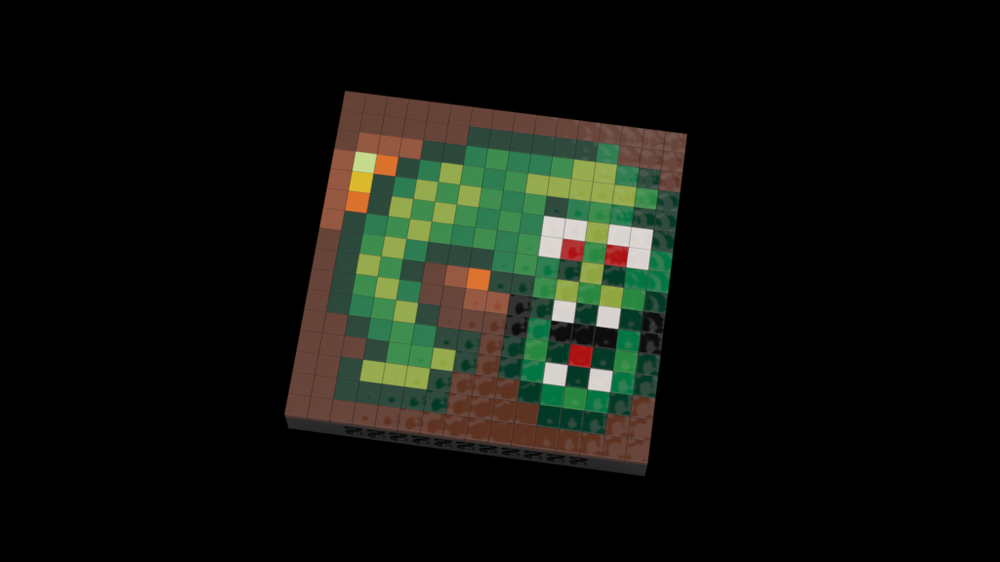 Lego Mutant Carp Mosaic
