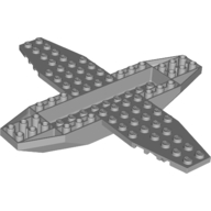 Lego Plane, Bottom 18 x 16 x 1 x 1 1/3 / Light Bluish Gray