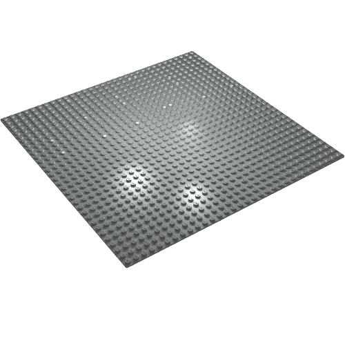 Lego Baseplate 32 x 32 with Dots Print [7838] / Light Gray
