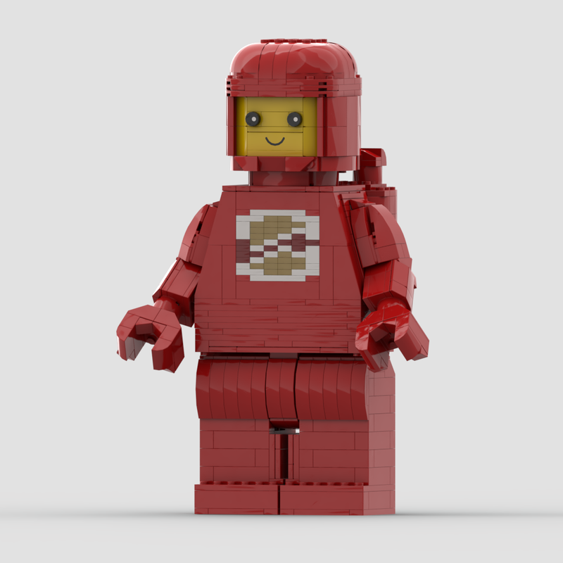 Lego Big Classic Spaceman Red Brick Build