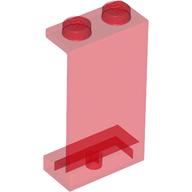 Lego Panel 1 x 2 x 3 - Solid Studs / Trans-Red