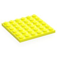 Lego Plate 6 x 6 / Vibrant Yellow