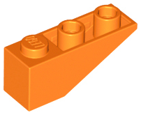Lego Slope, Inverted 33 3 x 1 / Orange