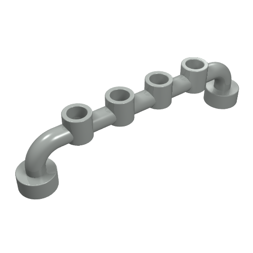 Lego Bar 1 x 6 [Open Studs] / Light Gray