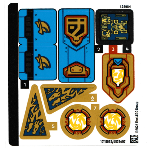 Lego Sticker Sheet for Set 71856-1 / [No Color/Any Color]