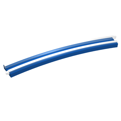 Lego Train Track 12V Conducting Rail Curved [No Cable Connection Holes]