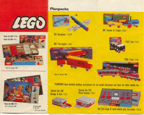 Lego 1965 UK