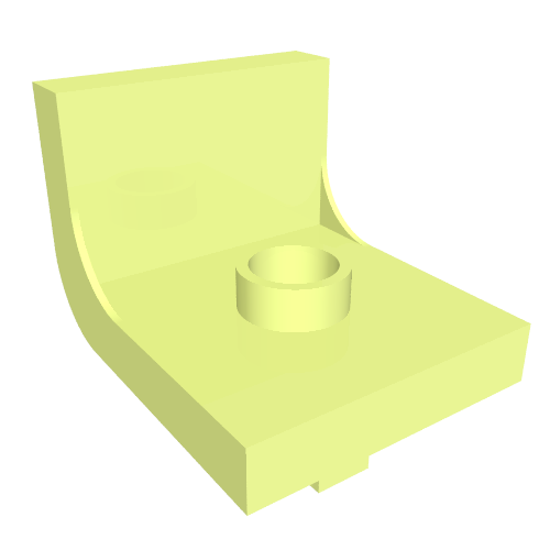 Lego Duplo Chair 2 x 2 x 2 with One Stud / Light Lime