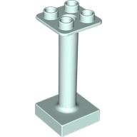 Lego Duplo Support / Umbrella Stand with Square Base (fits 92002) / Light Aqua