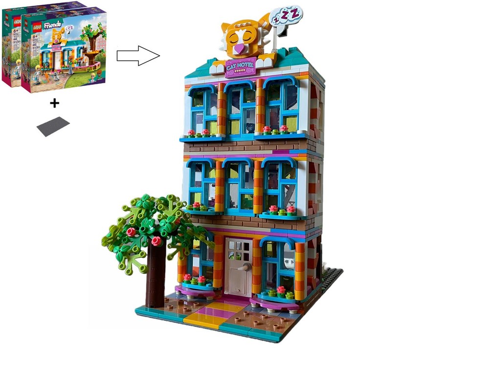 Lego Cat Hotel Modular Alternate build (2x41742)