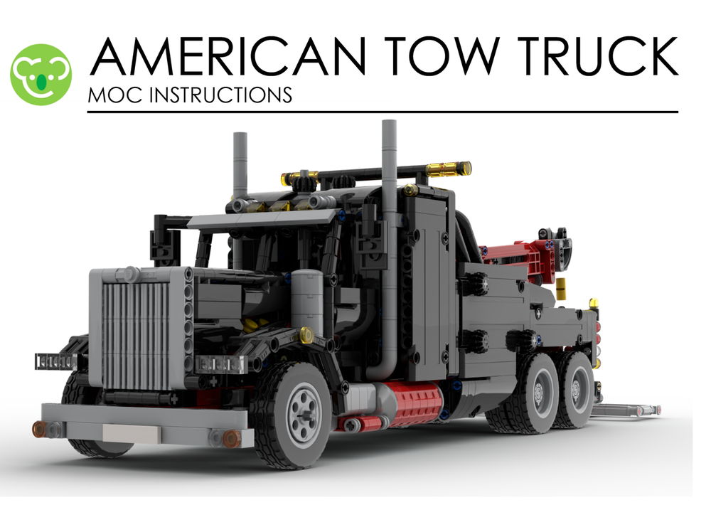 Lego American Tow Truck - A LEGO Technic 8285 20 years Tribute