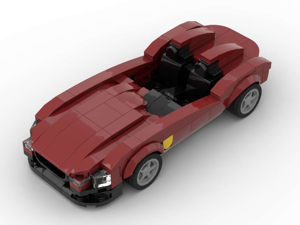 Lego Prancing Horse Monza SP2 - Dark Red - 8 Stud Speed Champions