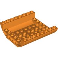 Lego Brick Curved Inverted 8 x 8 x 2 Double / Orange