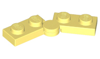 Lego Hinge Plate 1 x 4 Swivel (2429 / 2430) / Bright Light Yellow
