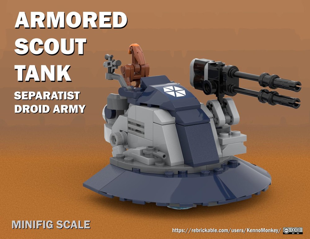 Lego Armored Scout Tank CIS