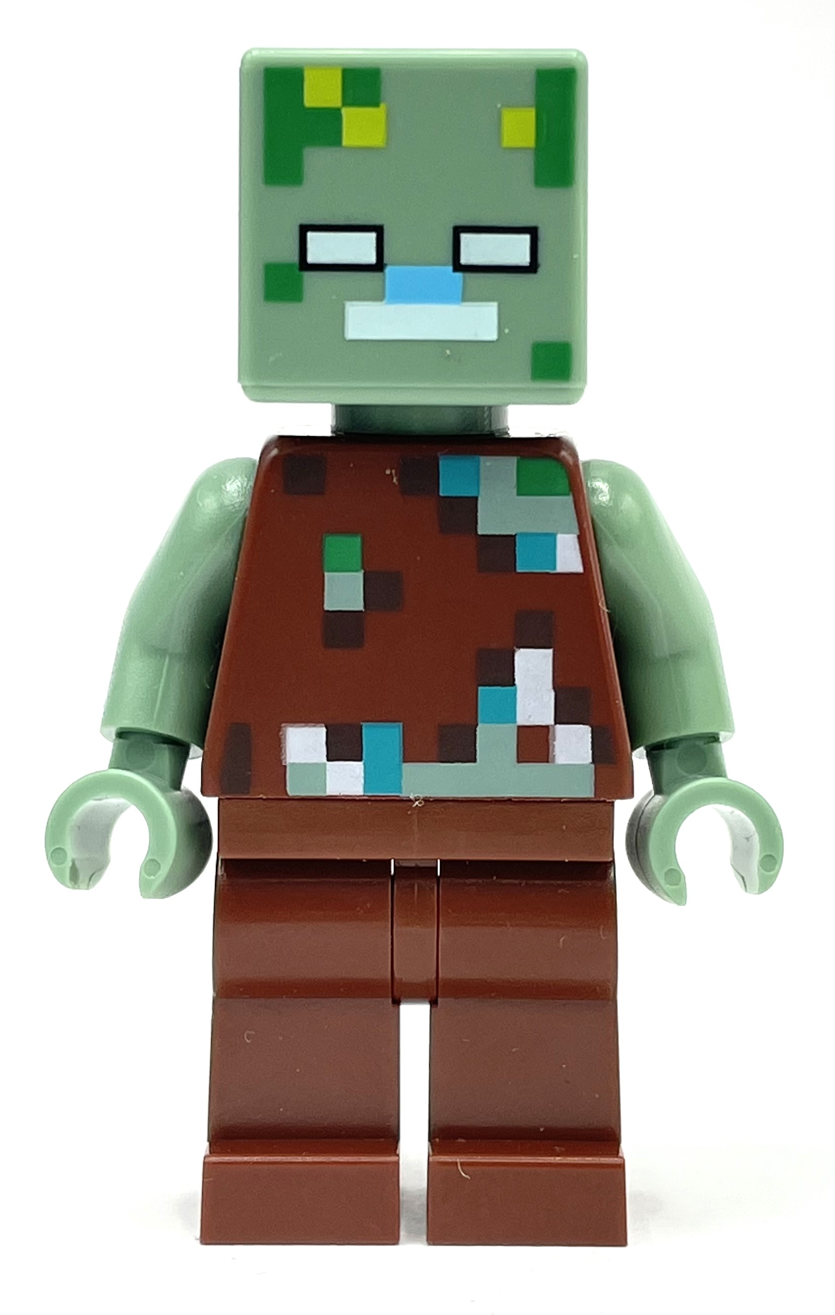 Lego Zombie, Sand Green Head (Drowned)