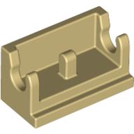 Lego Hinge Brick 1 x 2 Base / Tan