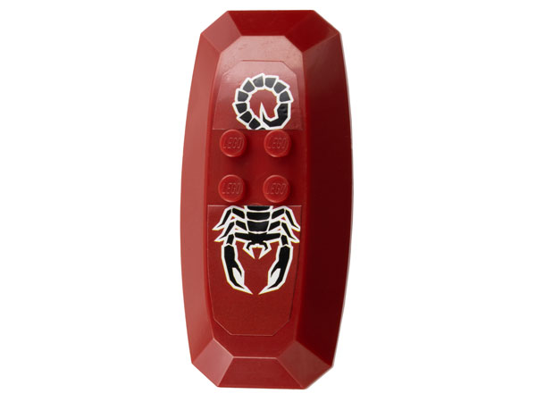 Lego Large Figure Shield, Shadow Knight (Nestlé Promotional) with Scorpion Pattern (Stickers) - Set 4942