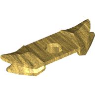 Lego Neckwear, Shoulder Guard, Pointy with Studs on Back / Pearl Gold