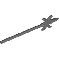 Lego Weapon Pike / Spear [4 Side Blades] / Dark Bluish Gray