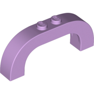 Lego Brick Arch 1 x 6 x 2 Curved Top / Lavender