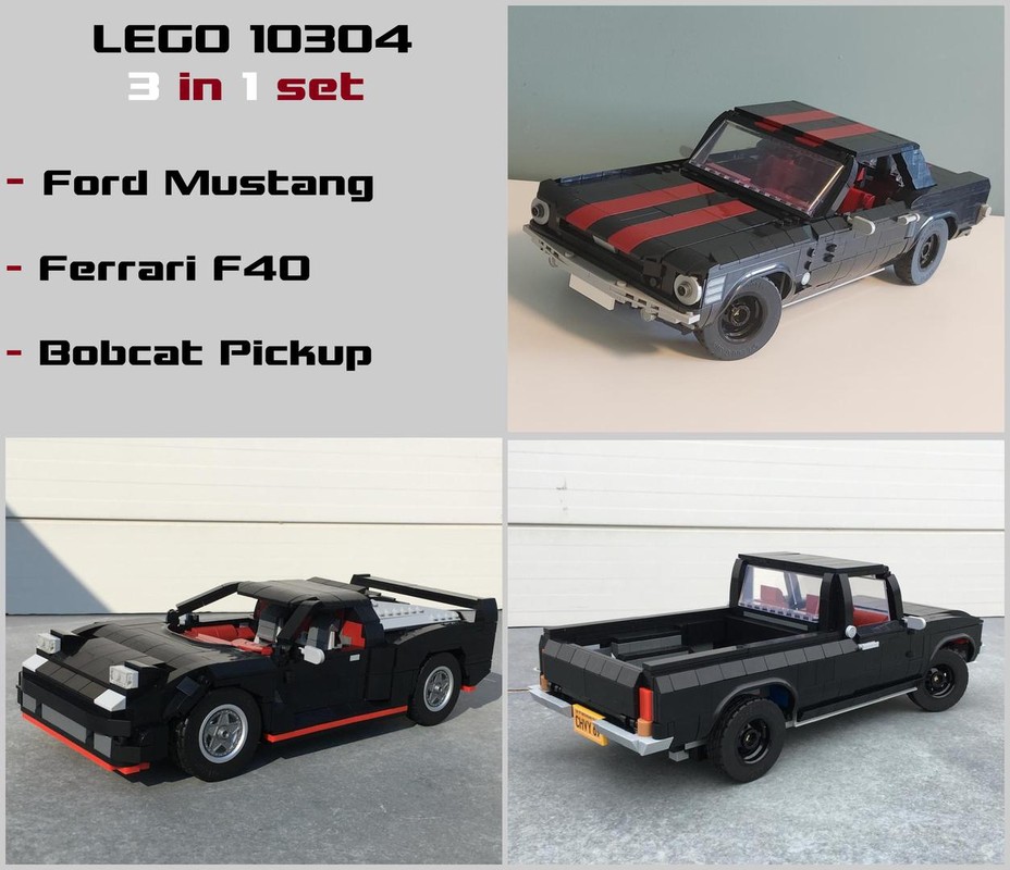 Lego 10304 3 in 1 alternative set