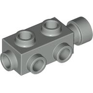 Lego Brick Special 1 x 2 x 2/3 with Studs on Sides / Light Gray