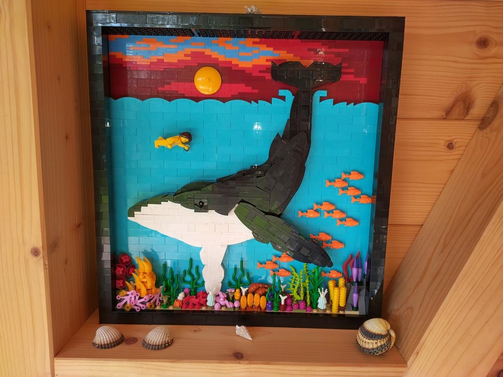 Lego Humpback Whale 3D Picture
