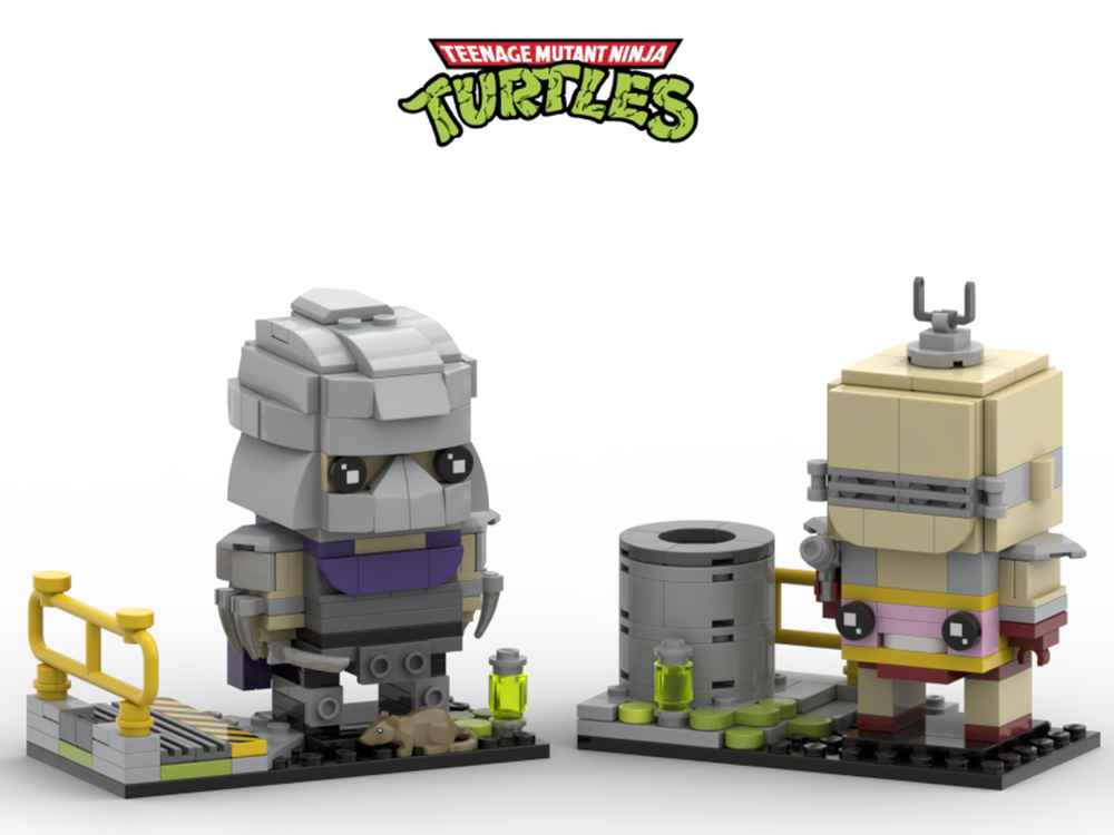 Lego TMNT - Set 1 - Brickheadz ( Shredder + Krang )