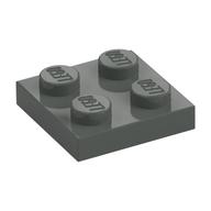 Lego Plate 2 x 2 / Dark Gray