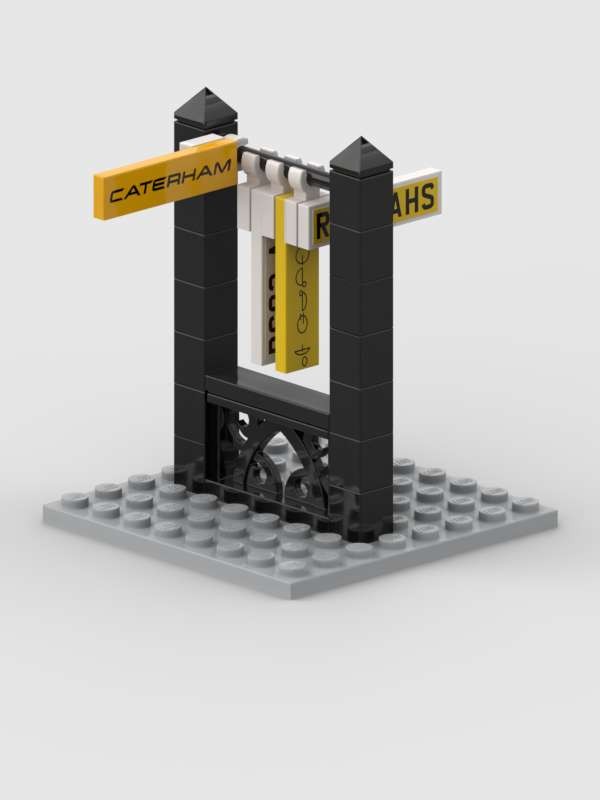 Lego Zugzielanzeige (Hampelmann) - destination indicators