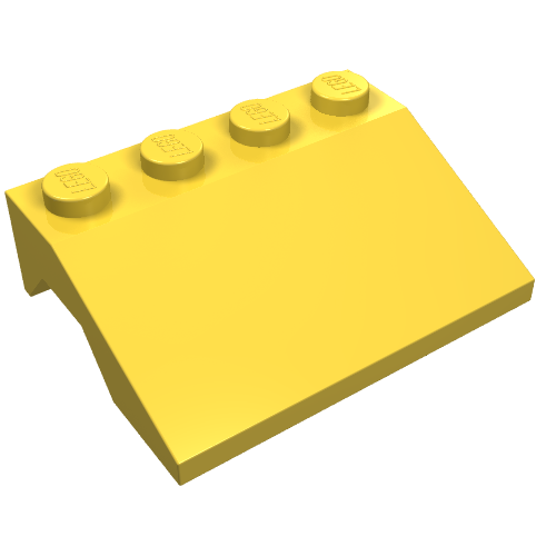 Lego Wheel Arch, Mudguard, Slope 3 x 4 / Yellow