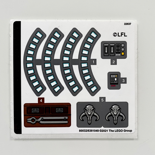 Lego Sticker Sheet for Set 75319-1 / [No Color/Any Color]