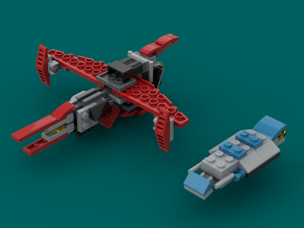 Lego Star Realms Merc Cruiser and Trade Hauler