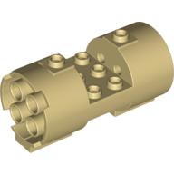 Lego Cylinder 3 x 6 x 2 2/3 Horizontal Hollow Studs / Tan