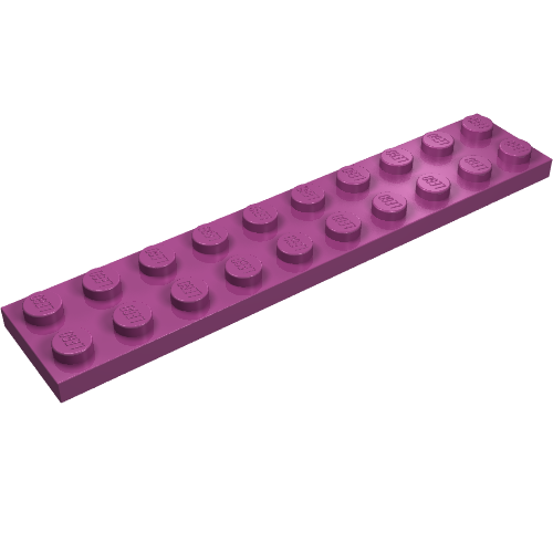 Lego Plate 2 x 10 / Magenta