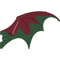 Lego Creature Body Part, Dragon Wing 19 x 11 with Marbled Dark Red Pattern