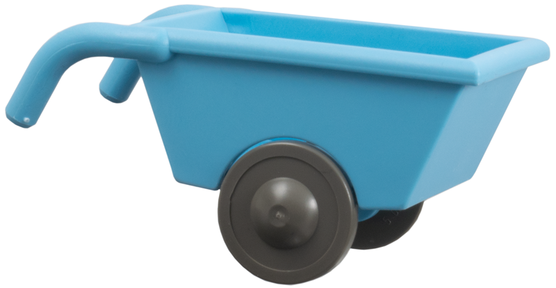 Lego Duplo Wheelbarrow with Dark Gray Wheels
