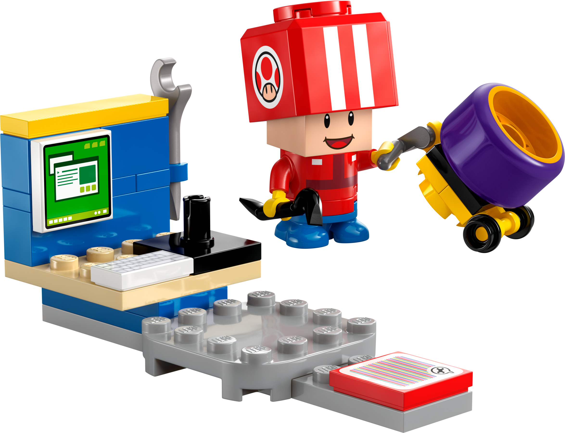 Lego Toad (Pit Crew)