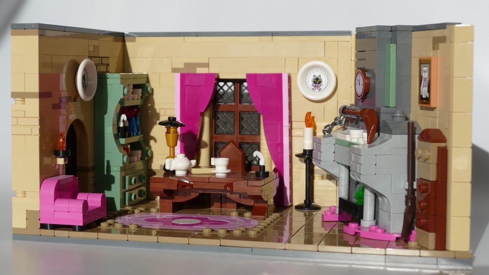 Lego Pink magical office in the wizard's castle